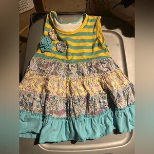 Striped and Paisley Kids Dress